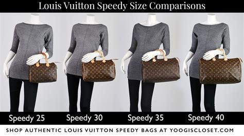 Louis Vuitton speedy sizes